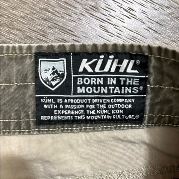 Kuhl Ramblr Cargo Shorts Vintage Patina Dye Grayish Brown Hiking Size 34 X 10" - Picture 9 of 14